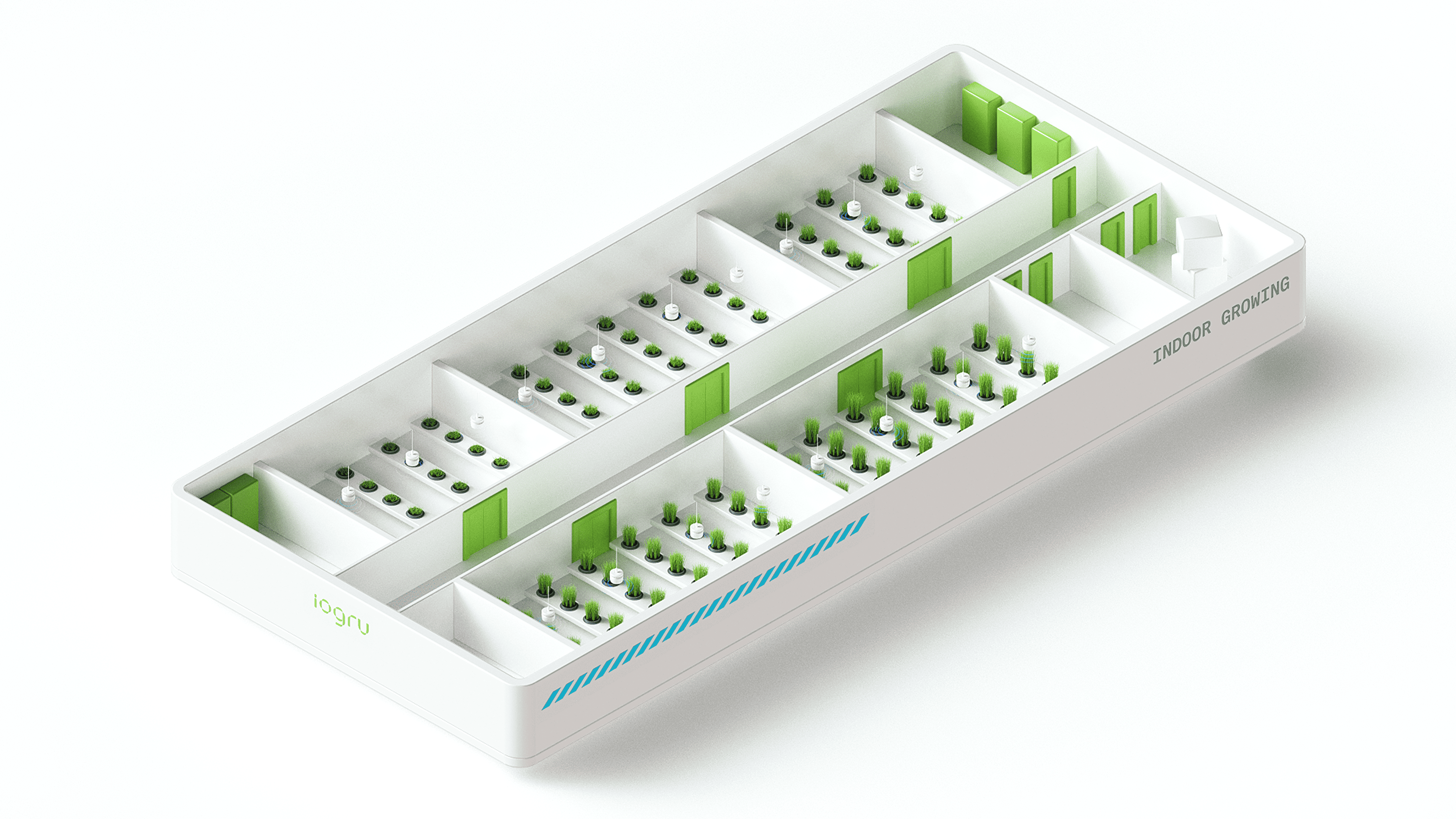 IOGRU Indoor Growing Facility - Complete Cultivation Automation Solution